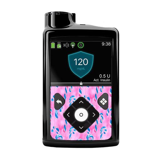 Peelz Candy Canes Sticker for Medtronic MiniMed 770G & 780G Peelz/Stickers Black Whole System Peelz (front back + clip)