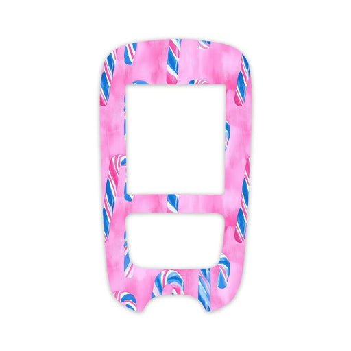 Peelz Candy Canes Sticker for the Accu-Chek Guide Glucometer Peelz/Stickers White Smoke