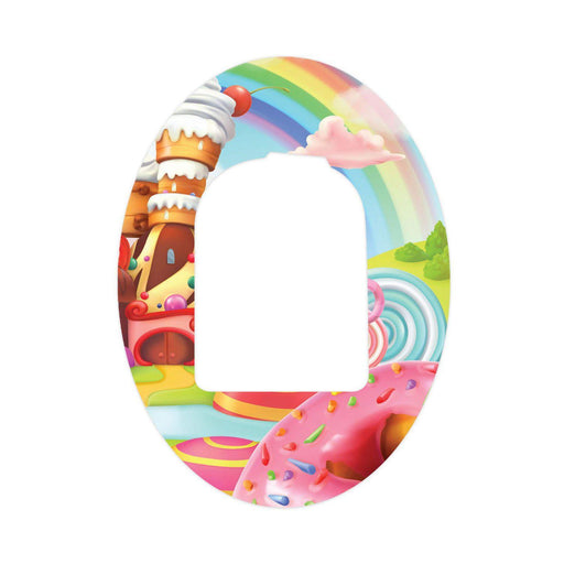 Peelz Candy Castle Pod Patch Tape - Pump Peelz Patch Medical Tape White Smoke 1-Pack Omnipod Tape