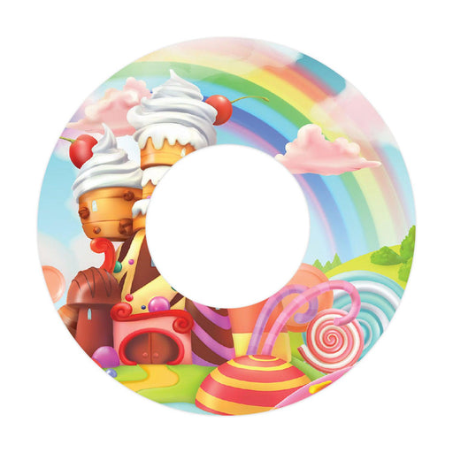 Peelz Candy Castle Patch  Tape Designed for the FreeStyle Libre 2 Patch Medical Tape White Smoke 1-Pack Libre