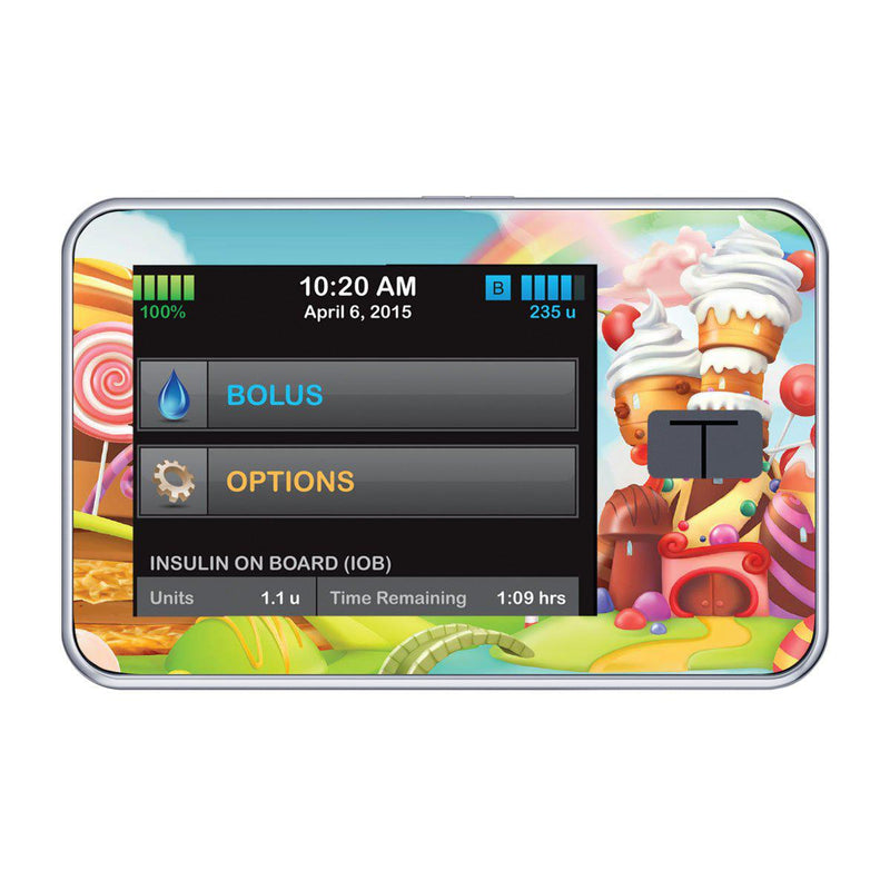 Peelz Candy Castle Sticker for Tandem t:slim Peelz/Stickers Black