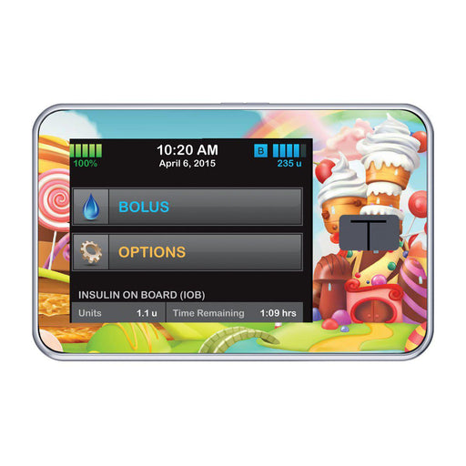 Peelz Candy Castle Sticker for Tandem t:slim Peelz/Stickers Black
