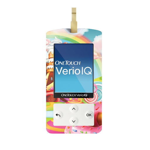 Peelz Candy Castle for OneTouch Verio IQ Glucometer Peelz/Stickers White Smoke