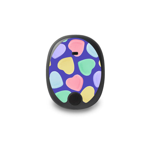 Peelz Candy Hearts Eversense Smart Transmitter Peelz/Stickers White Smoke