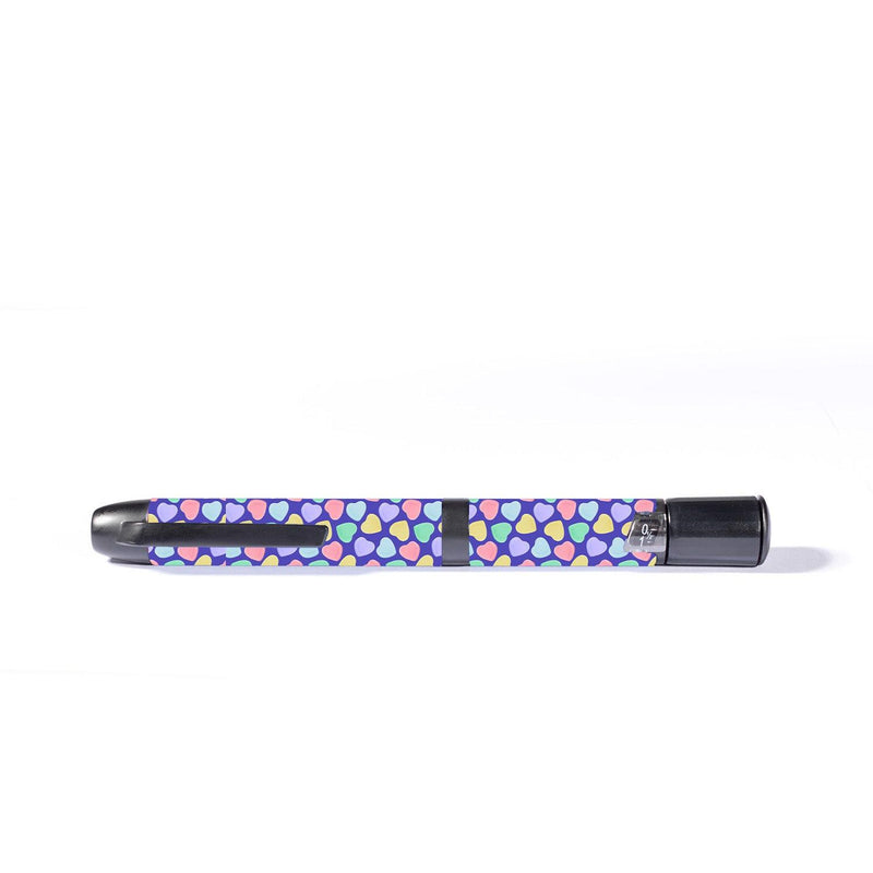 Peelz Candy Hearts InPen - Smart Insulin Pen Peelz/Stickers White Smoke