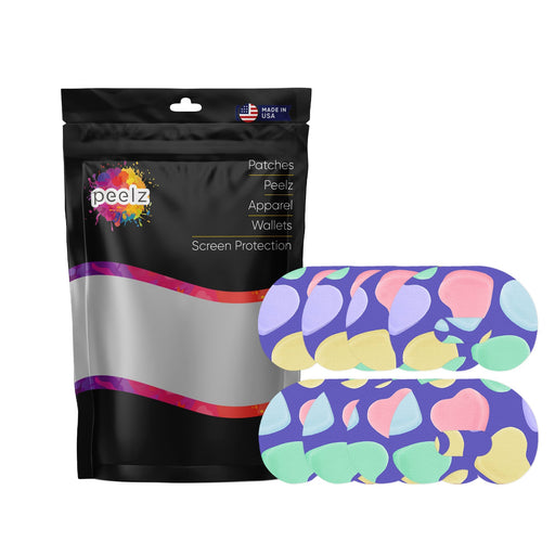 Peelz Candy Hearts Medtronic Guardian Connect Patch Tape - Pump Peelz Patch Medical Tape White Smoke 4-Pack (Set of 4 Patches)