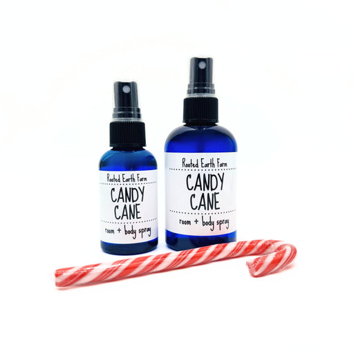 Rooted Earth Farm + Apothecary Candy Cane Room Spray Room + Body Sprays Misty Rose 2 oz,4 oz