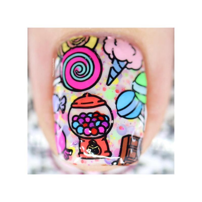 UberChic Beauty I Want Candy Stamping Plate Thistle