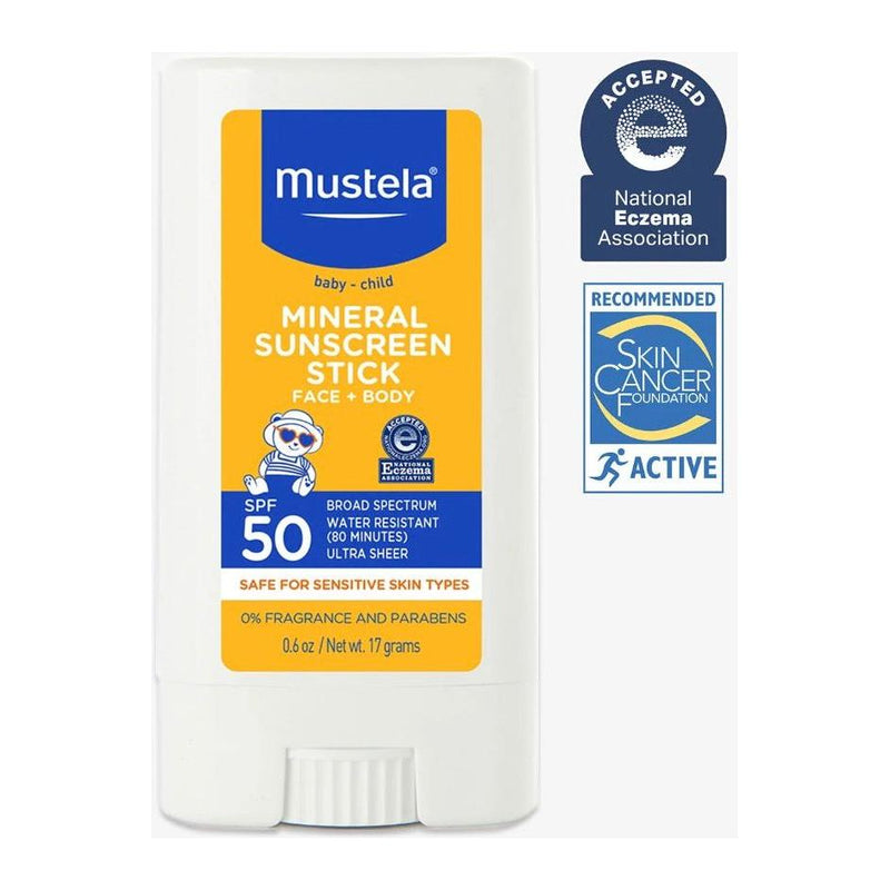 Mustela Mustela Mineral Sunscreen Stick for Face&Body - 0.6 fl oz Mineral Sunscreen Stick Dark Slate Blue