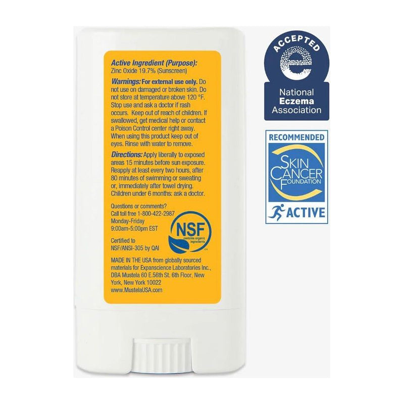Mustela Mustela Mineral Sunscreen Stick for Face&Body - 0.6 fl oz Mineral Sunscreen Stick Goldenrod