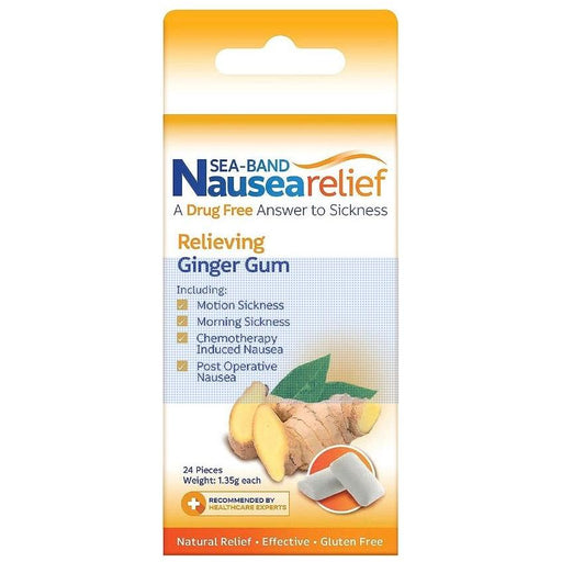 Sea-Band Sea-Band Ginger Gum, Anti-Nausea 24 ea / 2 Oz Anti-Nausea Gum Beige