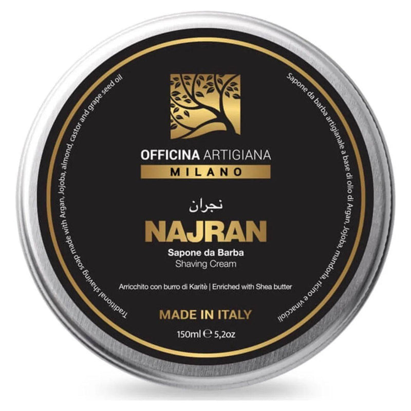Officina Artigiana Milano Officina Artigiana Milano Najran Shaving Soap in Glass Jar 150ml Shaving Soap Gray