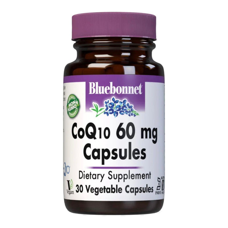 Bluebonnet Bluebonnets CoQ10 60 mg 30 Vegetarian Softgels Dietary Supplements Light Gray