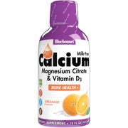 Bluebonnet Bluebonnet Liquid Calcium Magnesium Citrate Plus Vitamin D3, Orange, 16 oz Liquid Vitamin Supplement Antique White