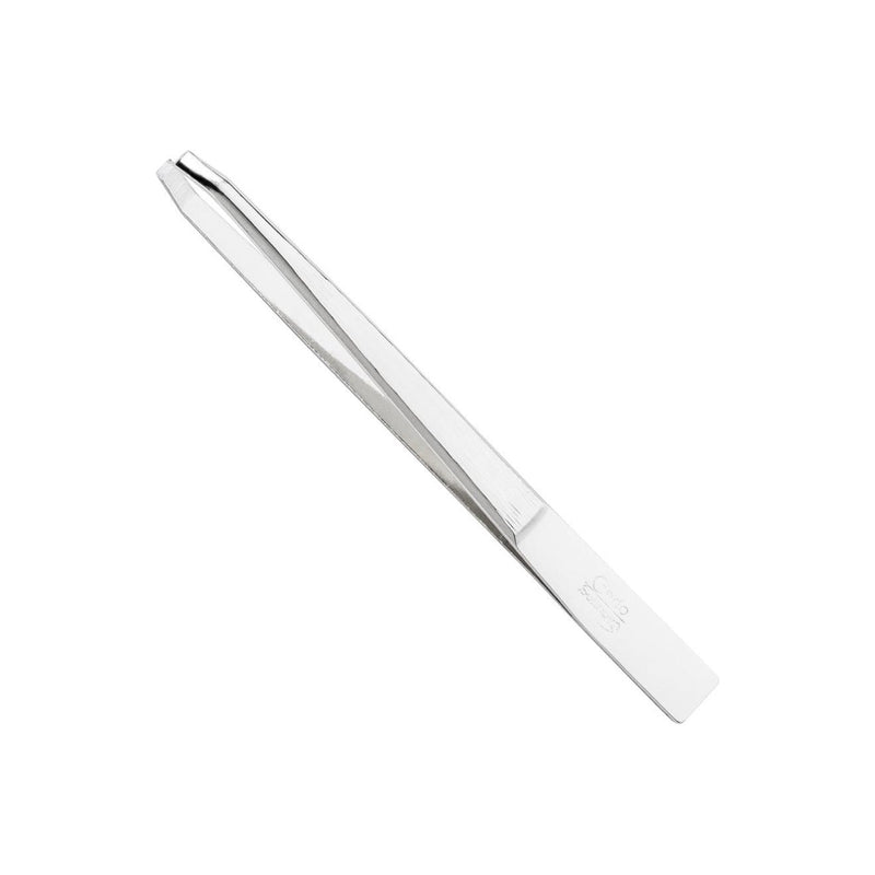 Credo Credo Tweezers 3 Rounded Tip Matt Chromium - 16 Oz Cosmetics Lavender