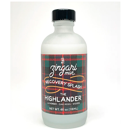 Zingari Man Zingari Man The Highlander Shaving Collection Shaving Set Dark Slate Gray Recovery Splash 4 oz