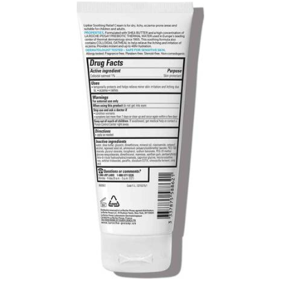 La Roche-Posay La Roche-Posay Lipikar Eczema Soothing Relief Cream 6.76 Fl Oz Eczema Soothing Relief Cream Light Gray