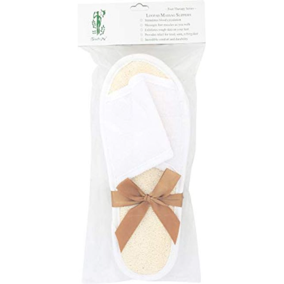 Touch Me Touch Me Loofah Slippers Size: 7-9 M [242-40] Loofah Slippers White Smoke