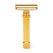 Rex Supply Co. Rex Supply Co. Ambassador DeLuxe Gold Adjustable Stainless Steel DE Razor RSC-101G Razor White Smoke