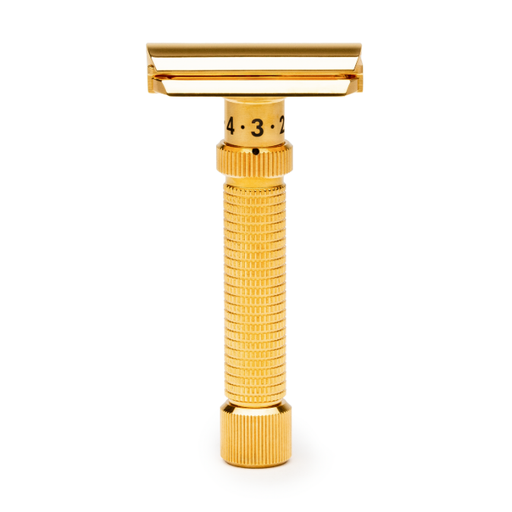 Rex Supply Co. Rex Supply Co. Ambassador DeLuxe Gold Adjustable Stainless Steel DE Razor RSC-101G Razor White Smoke