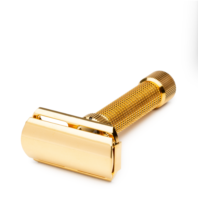 Rex Supply Co. Rex Supply Co. Ambassador DeLuxe Gold Adjustable Stainless Steel DE Razor RSC-101G Razor White Smoke