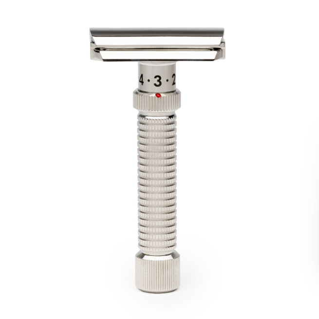 Rex Supply Co. Rex Supply Co. Ambassador Polished Adjustable Stainless Steel DE Razor RSC-101P Razor White Smoke
