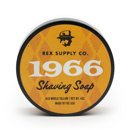 Rex Supply Co. Rex Supply Co. 1966 Old World Tallow Shaving Soap 4 Oz Shaving Soap Goldenrod