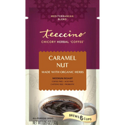 Teeccino Caramel Nut Chicory Herbal Coffee Herbal Coffee Brown Trial Size