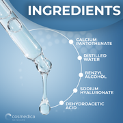 Cosmedica Skincare Hyaluronic Acid +Vitamin B5 Serum Light Steel Blue 1oz,2oz