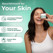 Cosmedica Skincare Cosmedica Skincare Retinol Night Cream – Anti Aging Face Moisturizer with Retinol (Vitamin A) & Hyaluronic Acid – Wrinkle Repair Cream for Acne, Fine Lines & Dark Spots – Night Cream for Face, 1.7 oz Moisturizers White Smoke