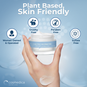 Cosmedica Skincare Cosmedica Skincare Multi-Active Hydrating Night Cream – Anti Aging Face & Neck Moisturizer with Hyaluronic Acid, Shea Butter, Glycolic Acid & Vitamin E – Overnight Wrinkle Repair Cream for Dry & Sensitive Skin, 2 oz Moisturizers Light Steel Blue
