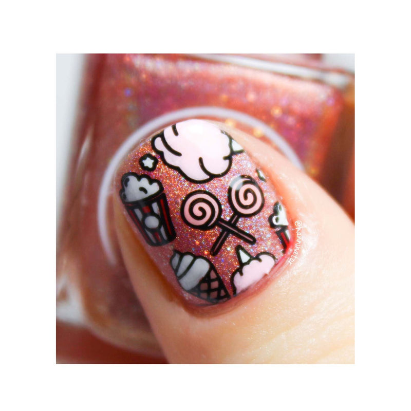 UberChic Beauty Carnival & Fair Time Stamping Plate Gray