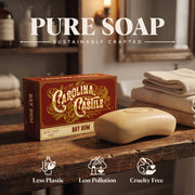 Carolina Castile Soap Bay Rum Castile Bar Soap Dark Slate Gray 3 Pack,6 Pack,Case of 48 Bars