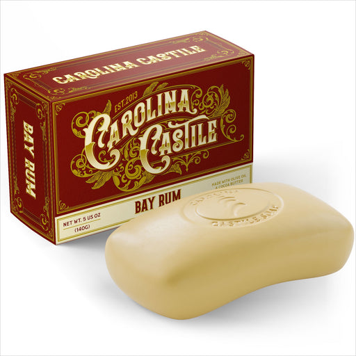 Carolina Castile Soap Bay Rum Castile Bar Soap White Smoke 3 Pack,6 Pack,Case of 48 Bars