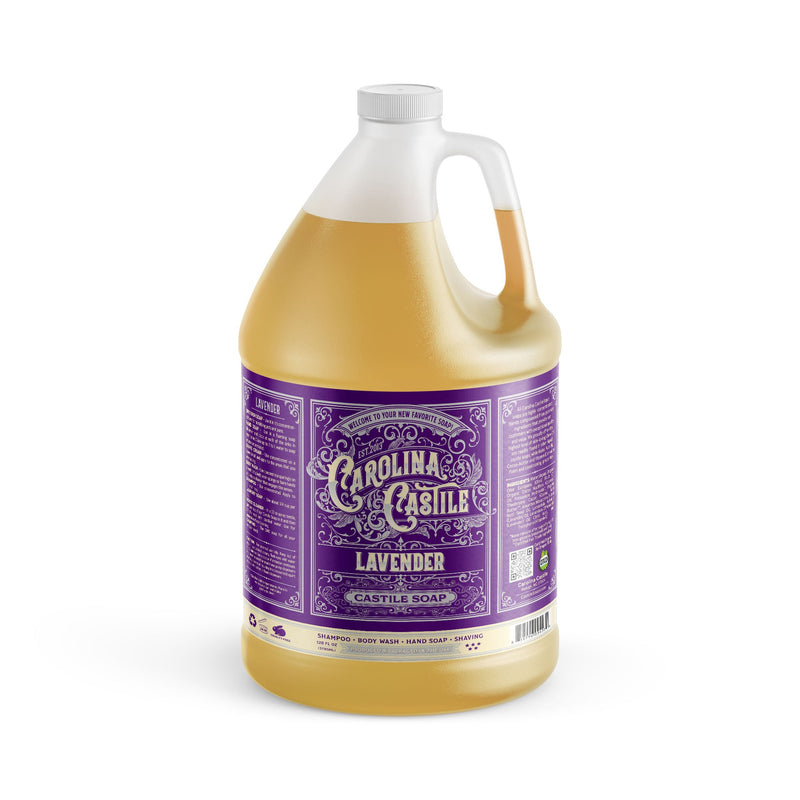 Carolina Castile Soap Lavender Castile Soap White Smoke 32 oz,1 Gallon