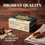 Carolina Castile Soap Castile Bar Soap - Tobacco Vanilla Dark Olive Green 1 Bar,3 Pack,6 Pack,Case of 48 bars