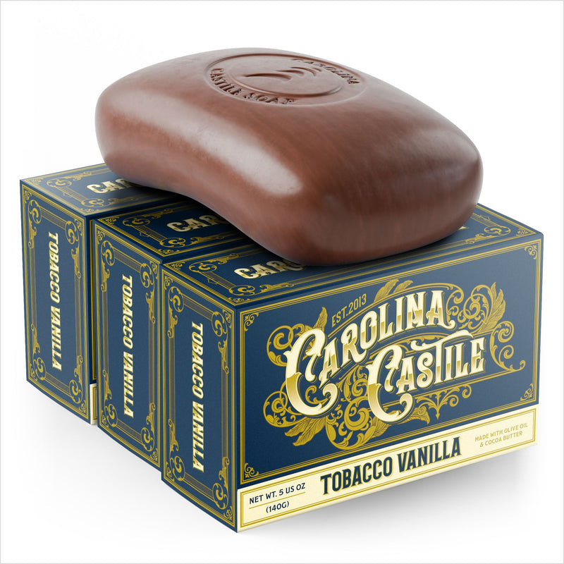 Carolina Castile Soap Castile Bar Soap - Tobacco Vanilla White Smoke 3 Pack