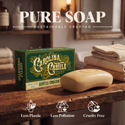 Carolina Castile Soap Castile Bar Soap - Gentle Unscented Dark Olive Green 3 Pack,6 Pack,Case of 48 Bars