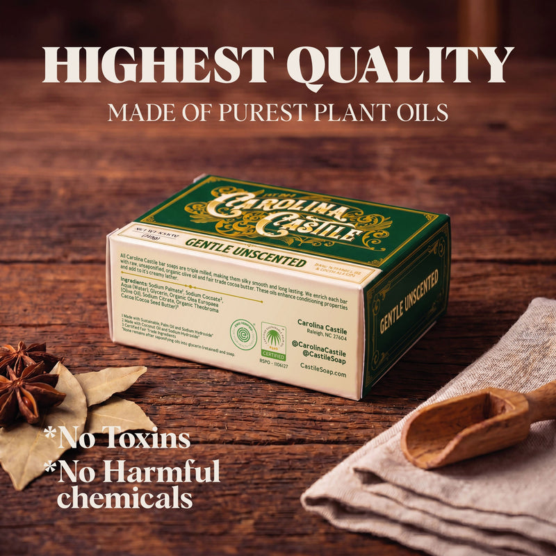 Castile Bar Soap - Gentle Unscented
