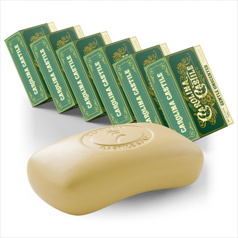 Carolina Castile Soap Castile Bar Soap - Gentle Unscented White Smoke 6 Pack