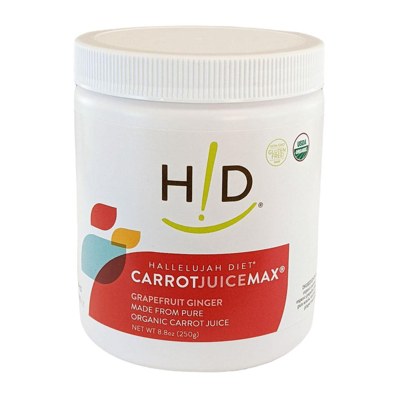 Hallelujah Diet CarrotJuiceMax - Grapefruit/Ginger Dehydrated Juice Powder Light Gray