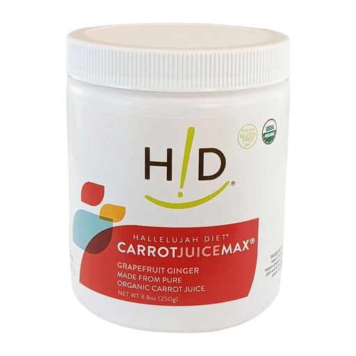 Hallelujah Diet CarrotJuiceMax - Grapefruit/Ginger Dehydrated Juice Powder Light Gray