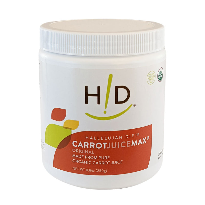 Hallelujah Diet CarrotJuiceMax - Organic Carrot Juice Powder Dehydrated Juice Powder Light Gray