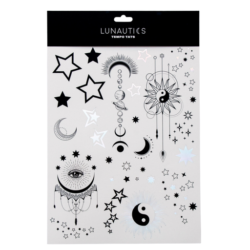 Lunautics Celestial Dream - Holographic Temporary Tattoo Temporary Tattoo Light Gray