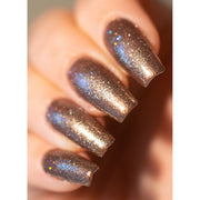 UberChic Beauty Celtic Queen - Holographic Polish Regular Polish Saddle Brown