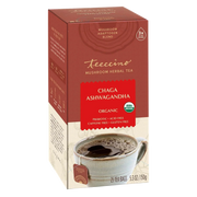 Teeccino Chaga Ashwagandha Butterscotch Cream Mushroom Herbal Tea Herbal Tea Sienna 25 tea bags