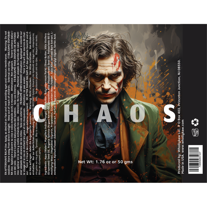 WhollyKaw Wholly Kaw Chaos Shaving Collection Shaving Set Black Aftershave Balm 1.76oz