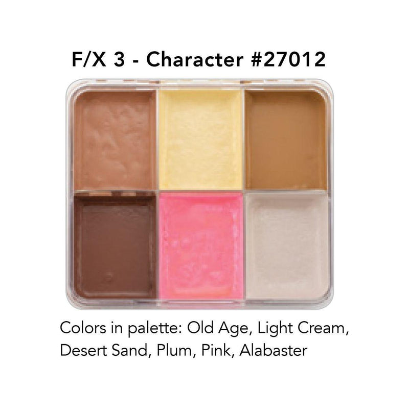 Graftobian Make-Up Company F-X Aire™ Alcohol Palettes Rosy Brown F/X 3 - Character