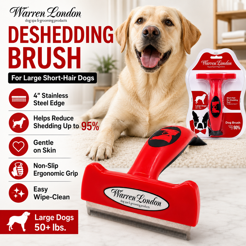 Warren London Warren London Short Hair Deshedding Brush Leashes, Collars & Accessories White Smoke Small 1.75" Brush (up to 25 lbs),Medium 2.5" Brush (25 - 50 lbs),Large 4" Brush (40+ lbs)
