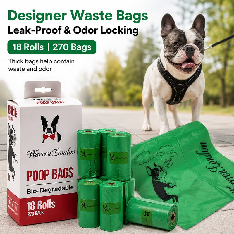 Warren London Warren London Dog Poop Bags Pet Supplies White Smoke 18 Rolls - 270 Bags,8 Rolls - 120 Bags